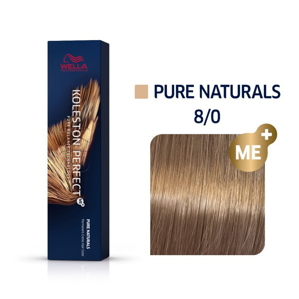 Koleston Perfect Me + Pure Naturals Vopsea de par permanenta 8/0 Light Blonde
