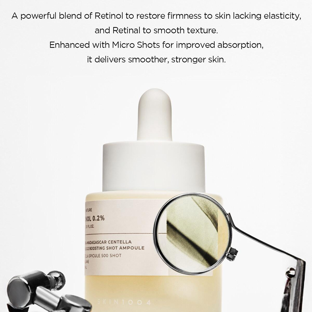 SKIN1004 Lab in Nature Madagascar Centella Retinol 0.2 Boosting Shot Ampoule Ser de fata - elasticitate si netezire, 30 ml
