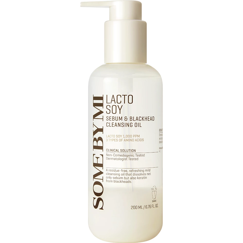 SOME BY MI Lactosoy Sebum and Blackhead Cleansing Oil ulei de curatare - curatare si hidratare si calmare, 200 ml