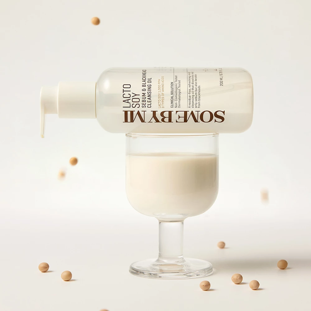 SOME BY MI Lactosoy Sebum and Blackhead Cleansing Oil ulei de curatare - curatare si hidratare si calmare, 200 ml