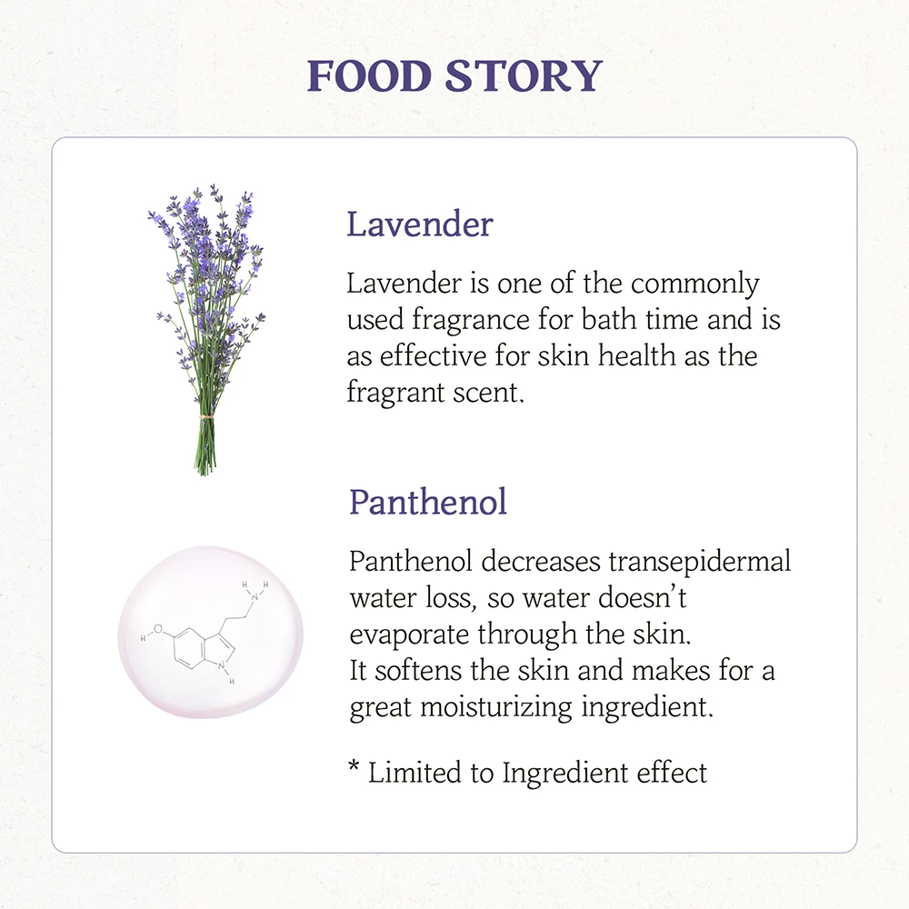 Mască de față hidratantă și calmantă Skinfood Lavender Food Mask cu 10% apă de flori de lavandă - 120 g