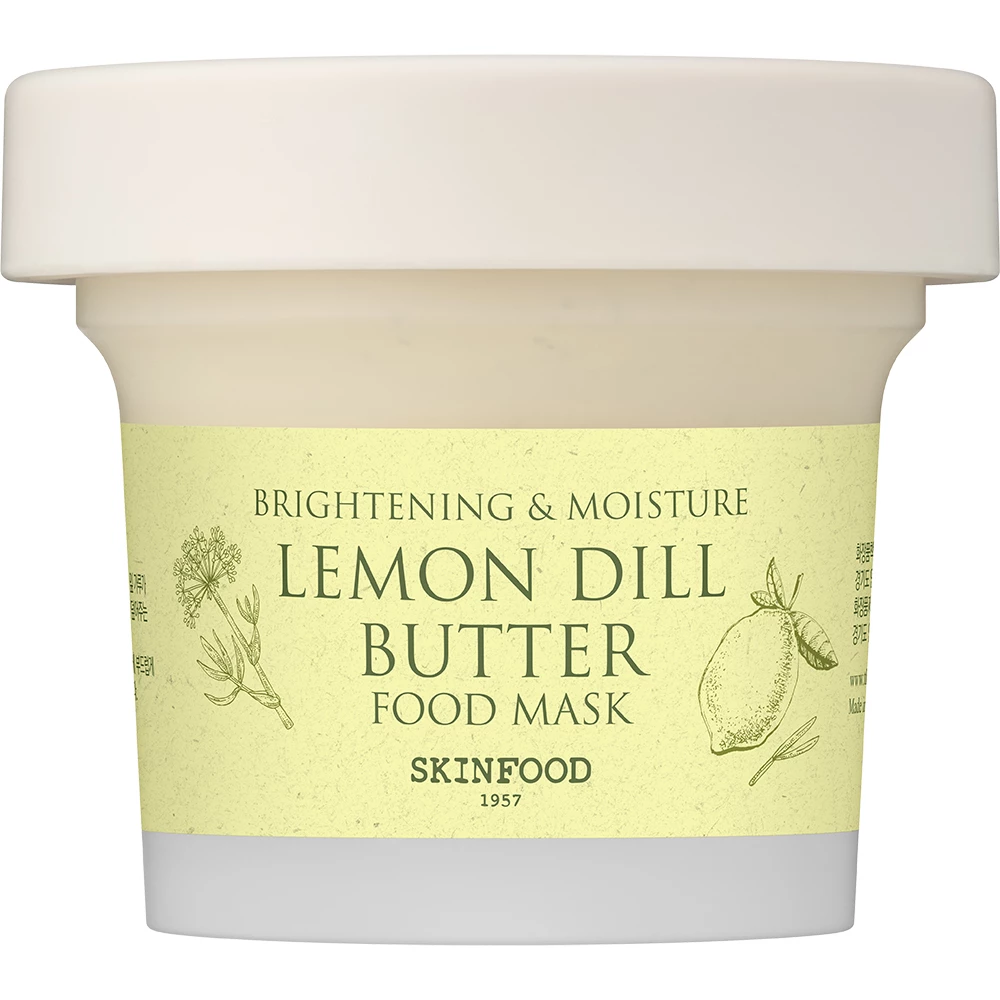 SKINFOOD Lemon Dill Butter masca de fata cu extract de lamaie si marar - hidratare intensa si luminozitate, 120 gr