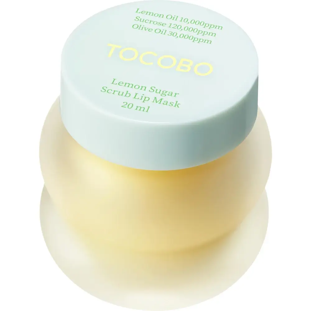 TOCOBO Lemon Sugar Scrub Masca Exfolianta pentru Buze Lamaie - Exfoliere Delicata si Hidratare Profunda, 20 ml
