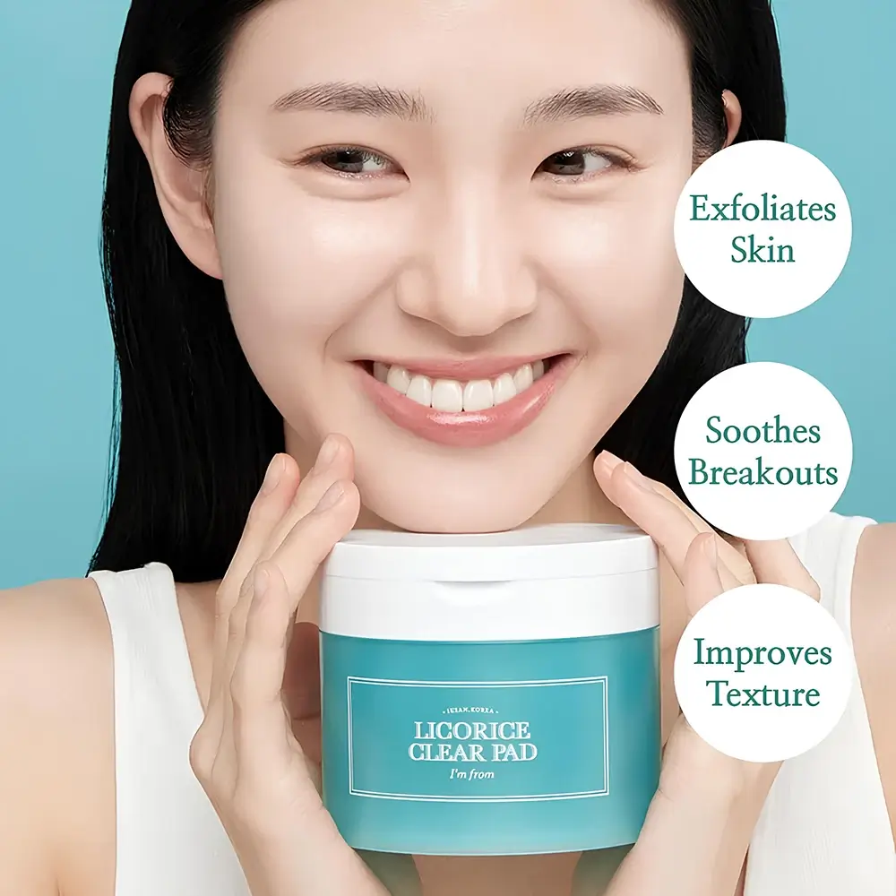 I'm From Licorice Dischete Tonice Calmante - Exfoliere Blanda si Hidratare, 200 ml