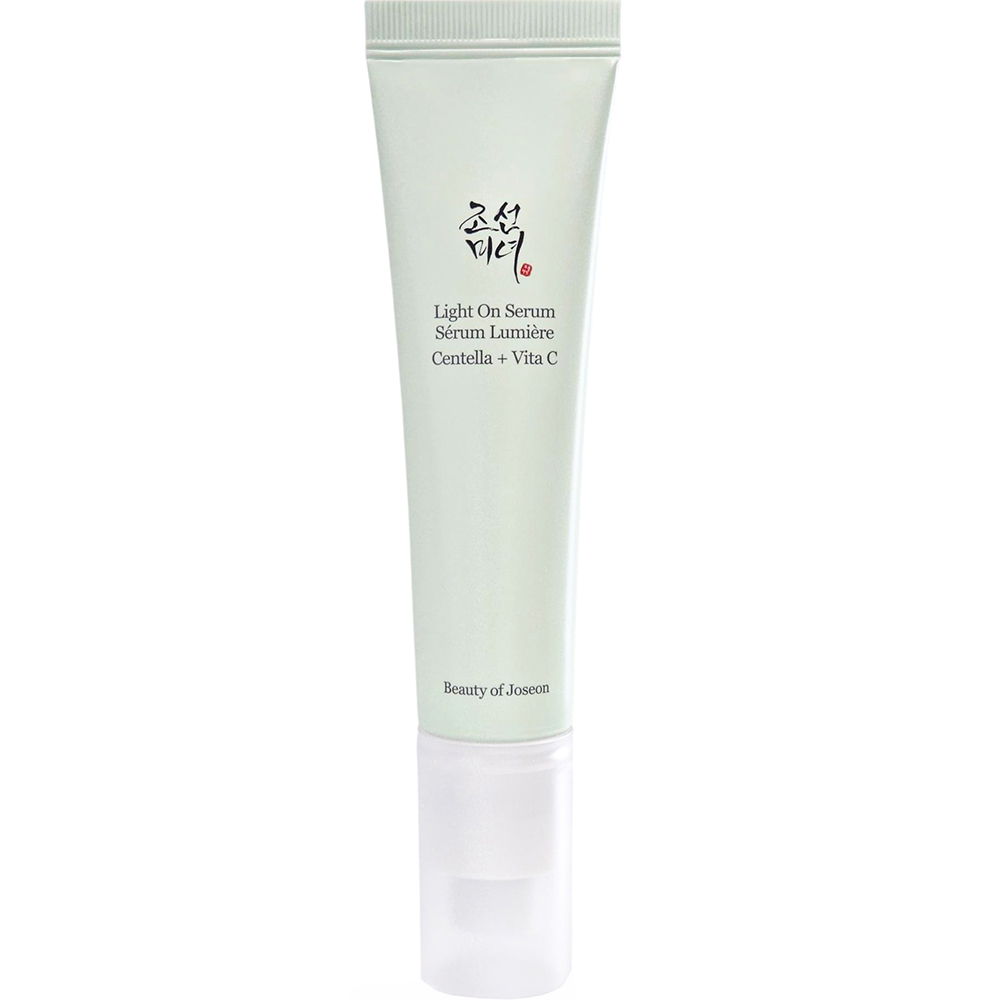 BEAUTY OF JOSEON Light On Serum Centella + Vita C - ser de fata formulat cu vitamina C 10% si extract de centella asiatica 68%, care contribuie la iluminarea pielii si la mentinerea confortului cutanat - 30 ml
