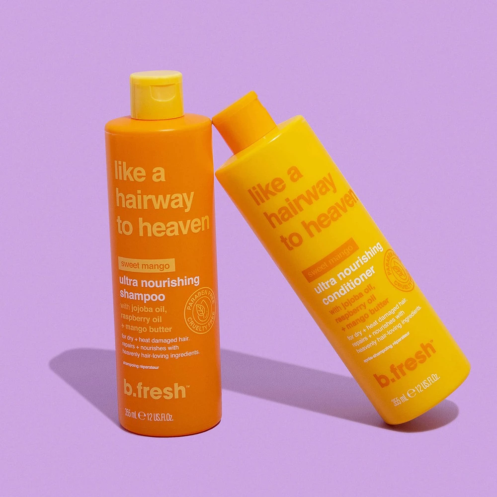 B.fresh Like a Hairway to Heaven Balsam hranitor reparare si hidratare - cu ulei de jojoba si unt de mango, 355 ml