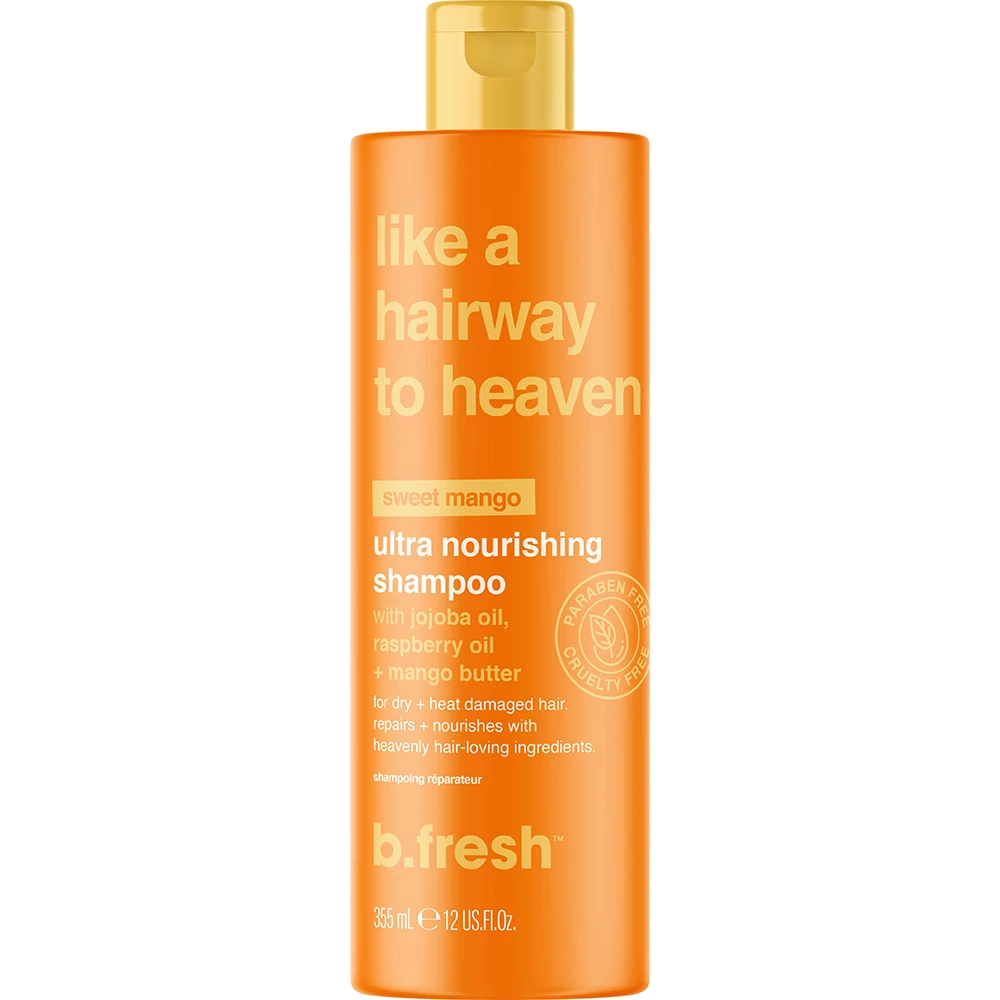 B.fresh Hairway to Heaven Sampon Hranitor Mango - Reparare si Hidratare pentru Par Uscat, 355 ml