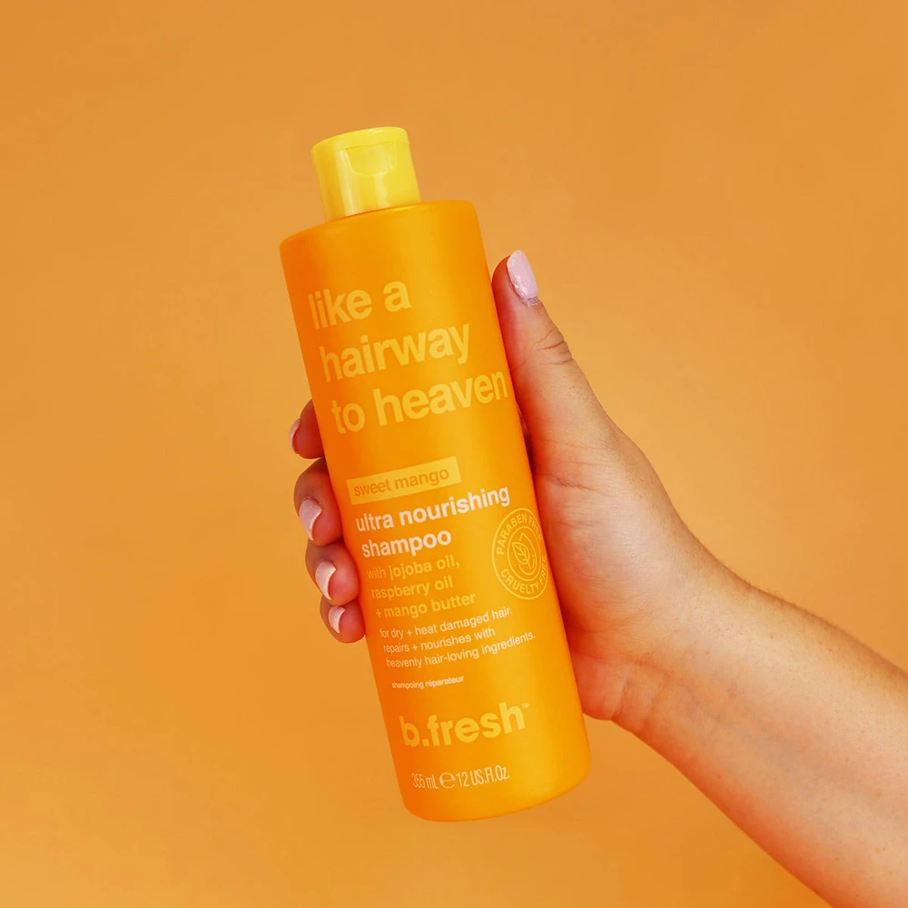 B.fresh Hairway to Heaven Sampon Hranitor Mango - Reparare si Hidratare pentru Par Uscat, 355 ml