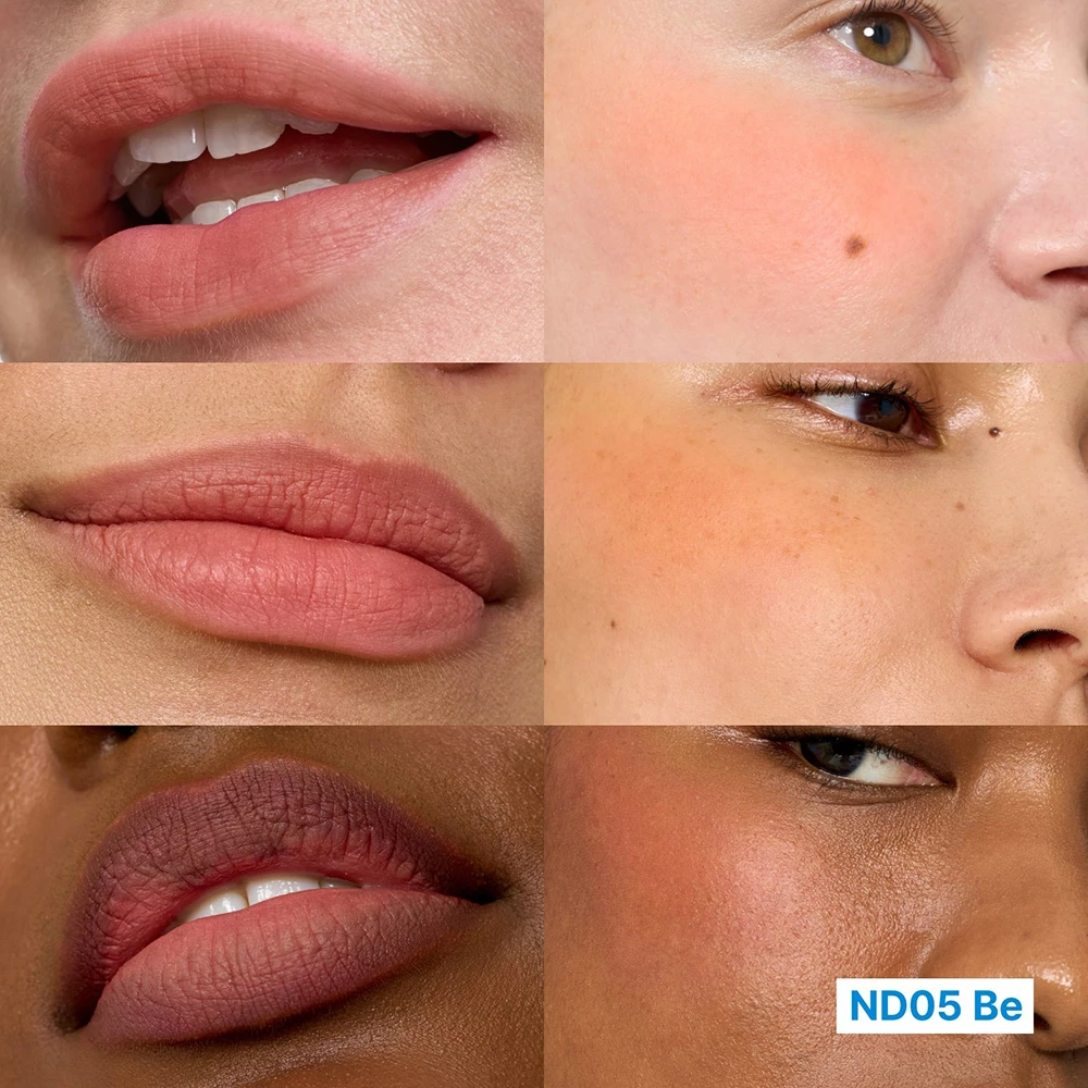 FWEE Lip & Cheek Blurry Pudding Pot Nuantator pentru Buze si Obraji ND05 Be - Efect Blur Mat Catifelat si Hidratare Usoara, 5gr