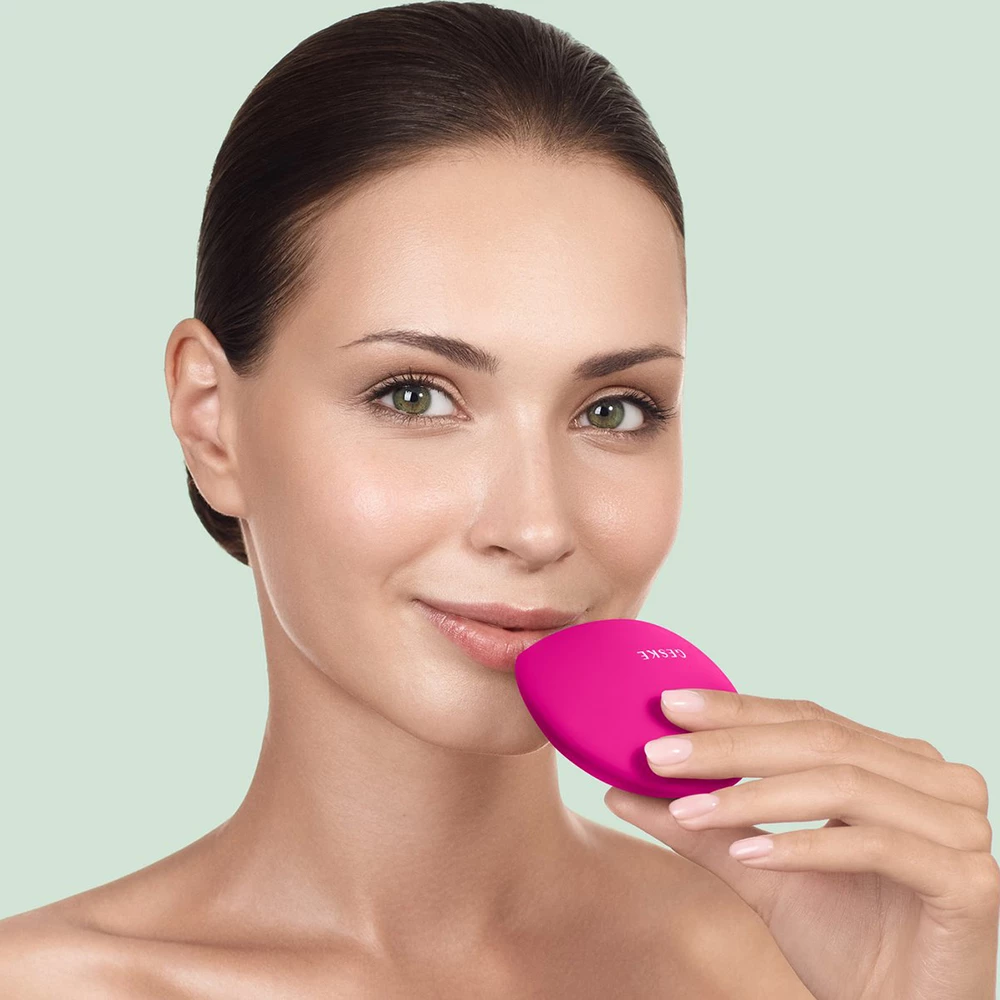 GESKE Lip Volumizer and Booster 4 in 1 – Dispozitiv Profesional pentru Volumizarea Buzelelor, Magenta | German Beauty Tech