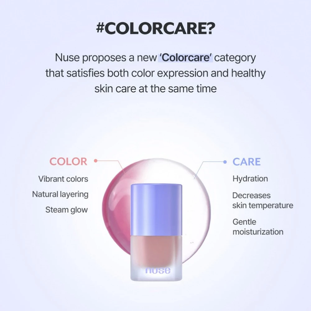 NUSE Liquid Care Cheek Fard de Obraz Lichid 02 Fig Fog - Luminozitate si Hidratare Intensa, 16 ml