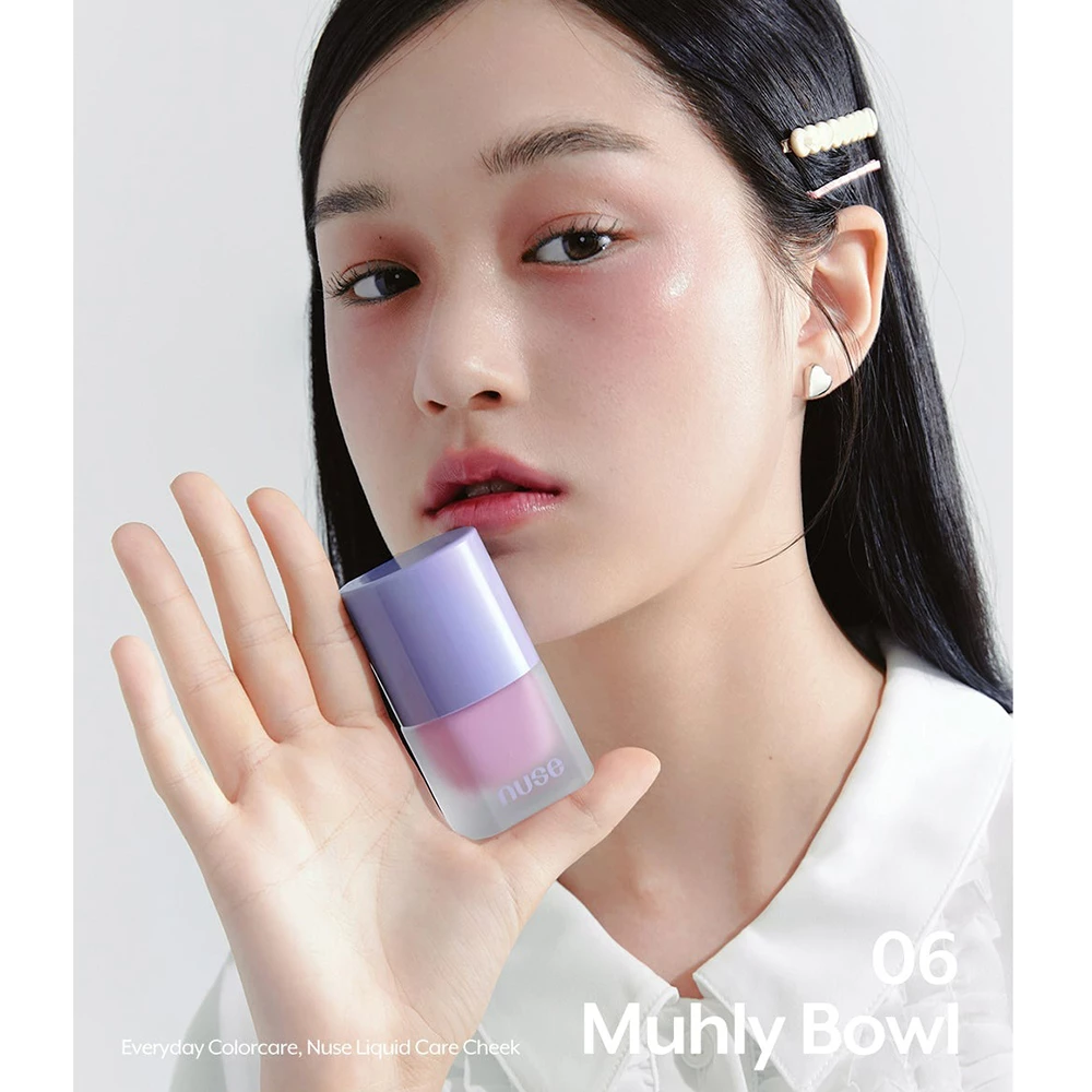 NUSE Liquid Care Cheek Fard de Obraz Lichid 06 Muhly Bowl - Hidratare Si Stralucire Naturala, 16 ml