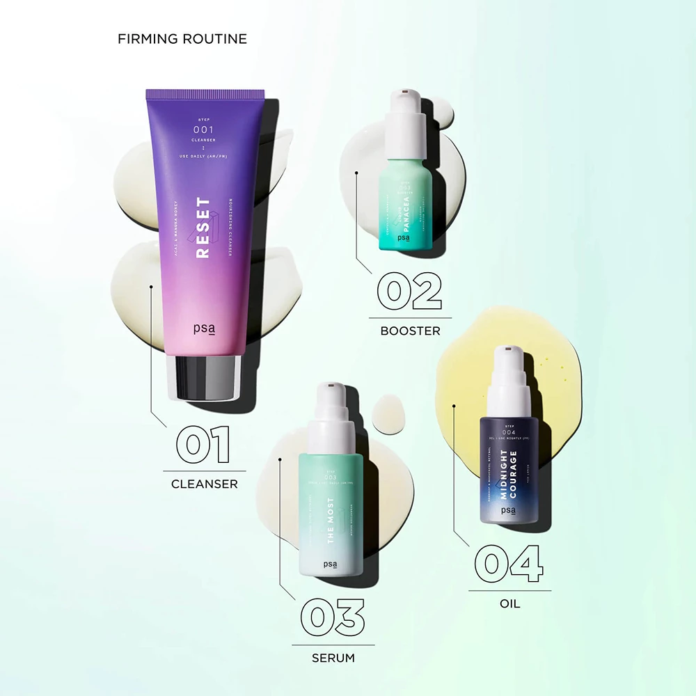 PSA Liquid Panacea – Ser Reparator pentru Fermitate cu Centella și Kombucha, 15 ml | Îngrijire Intensivă