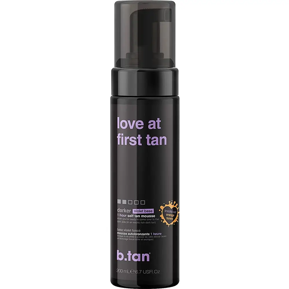 B.tan Love at First Tan Spuma Autobronzanta Nivel 2 - Bronz Intens fara Ton Portocaliu, Formula Vegana cu Efect Rapid, 200 ml