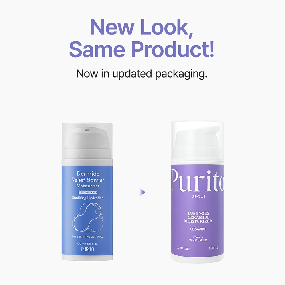 PURITO Luminous Ceramide Moisturizer crema de fata - hidratare si calmare, 100 ml