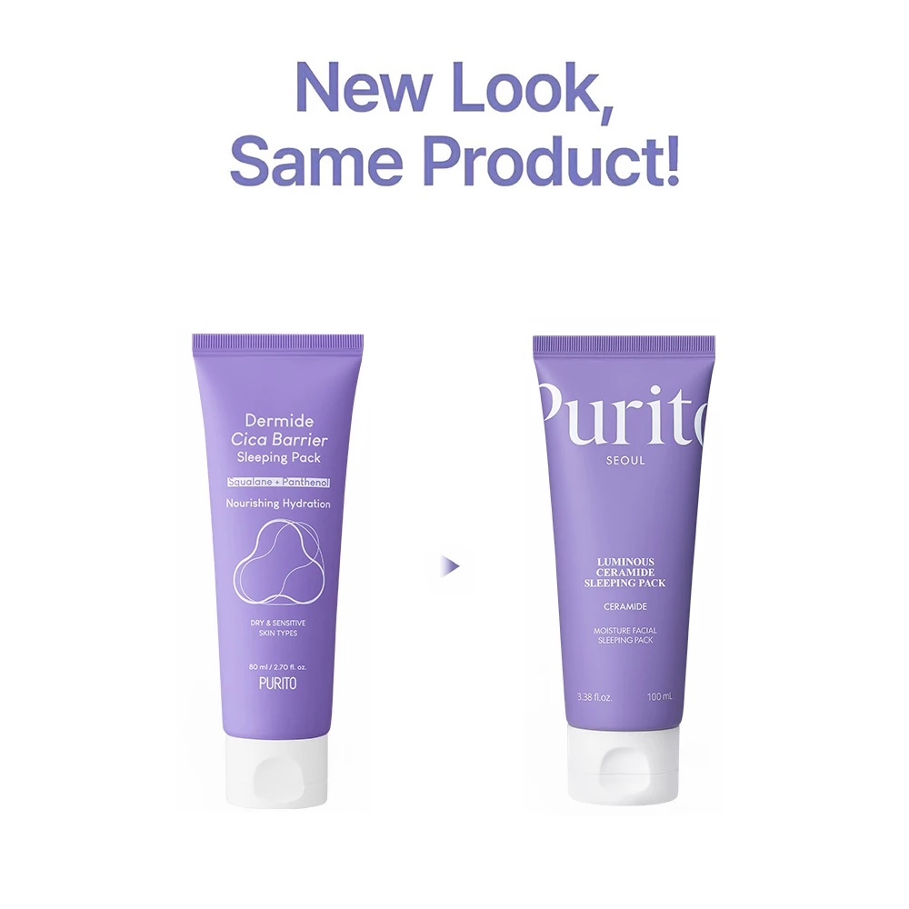 PURITO Luminous Ceramide Sleeping Pack Crema de fata - netezire si hidratare 100 ml