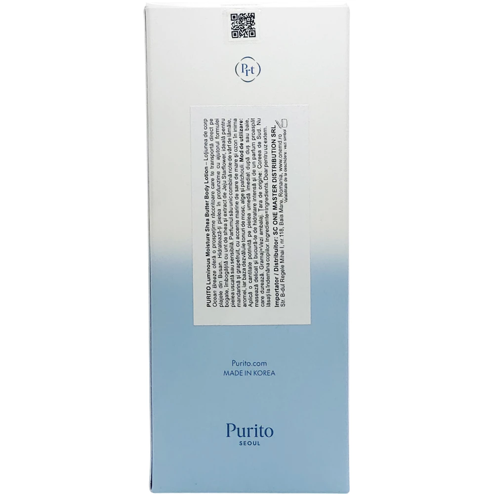 PURITO Seoul Luminous Moisture Lotiune de Corp Ocean Breeze - Hidratare Intensa si Parfum Revigorant, 300 ml