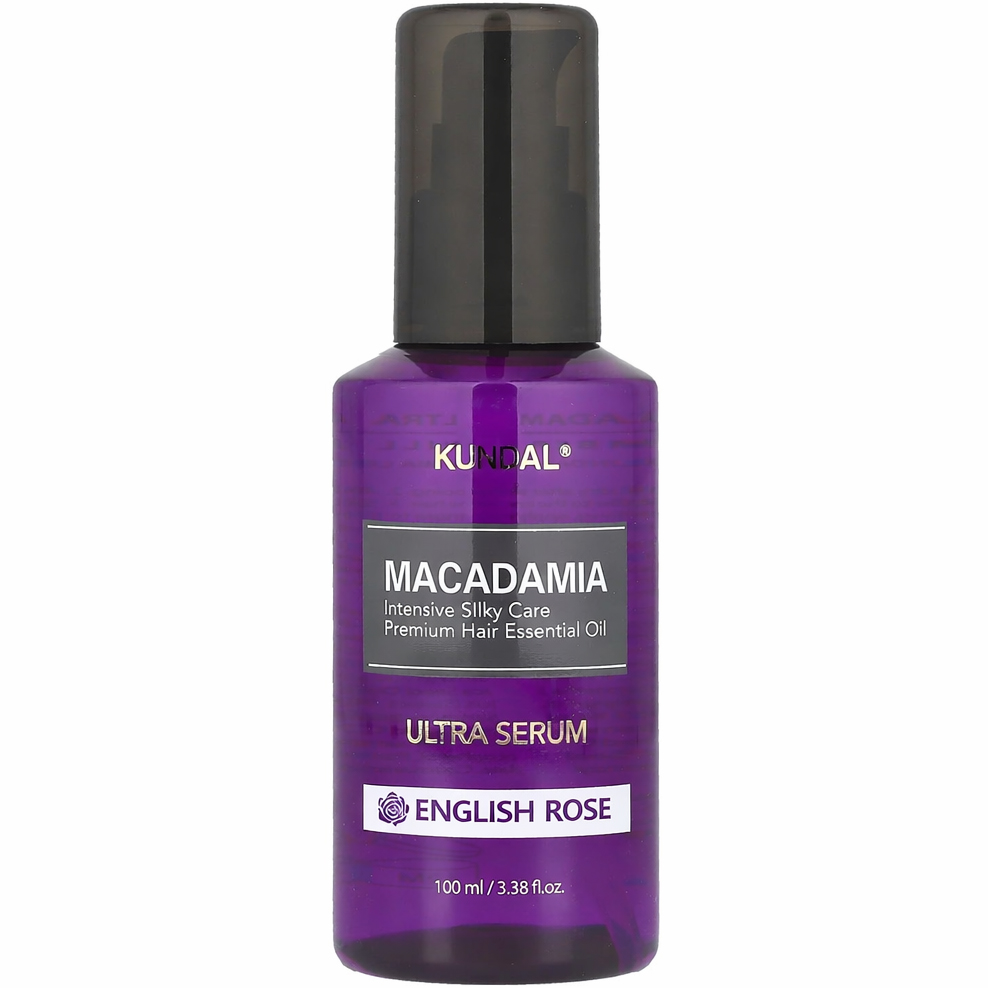 KUNDAL Macadamia Hair Serum ser de par English Rose - hidratare si stralucire, 100 ml