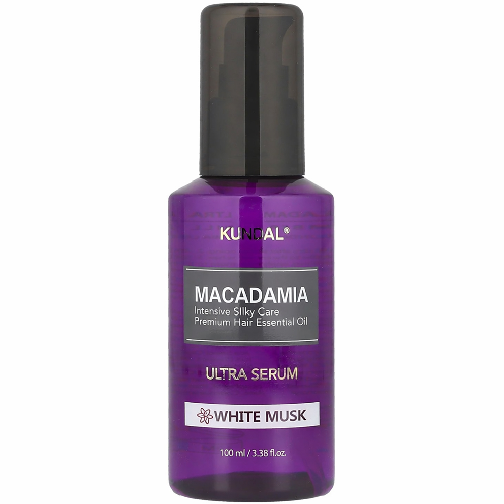 KUNDAL Macadamia Hair Serum ser de par White Musk - hidratare si netezire, 100 ml