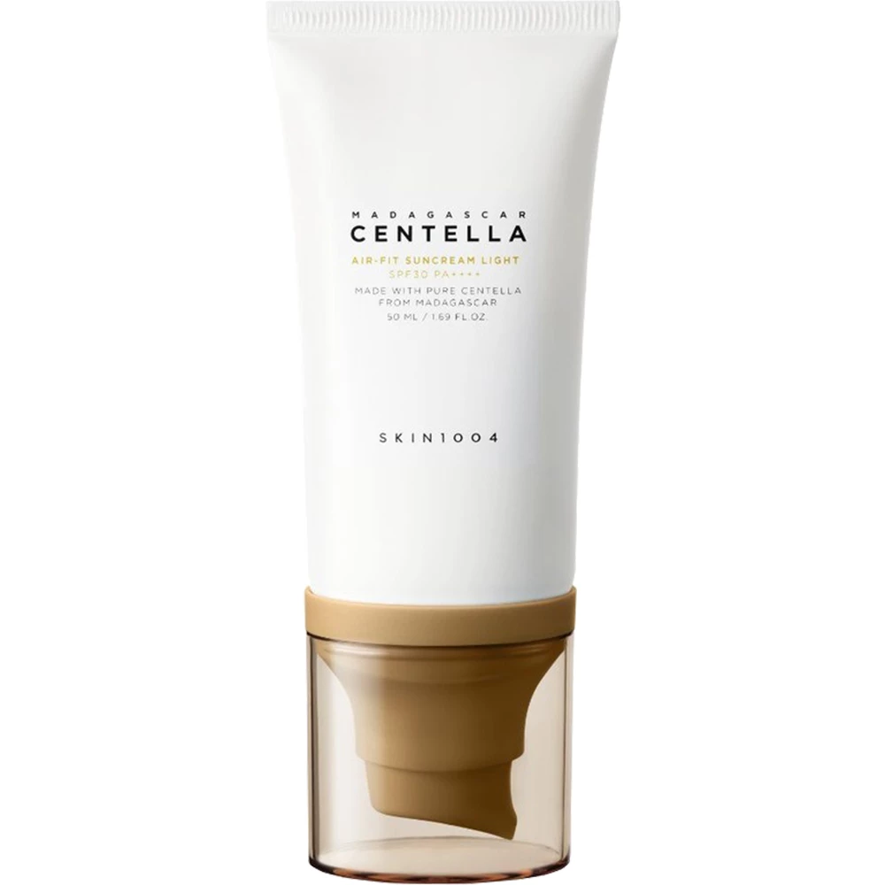 Madagascar Centella Air Fit Suncream Light - Crema de fata cu protectie solara  SPF30 PA++++ Mineral Sunscreen pentru piele sensibila - fara parfum - gramaj 50 ml
