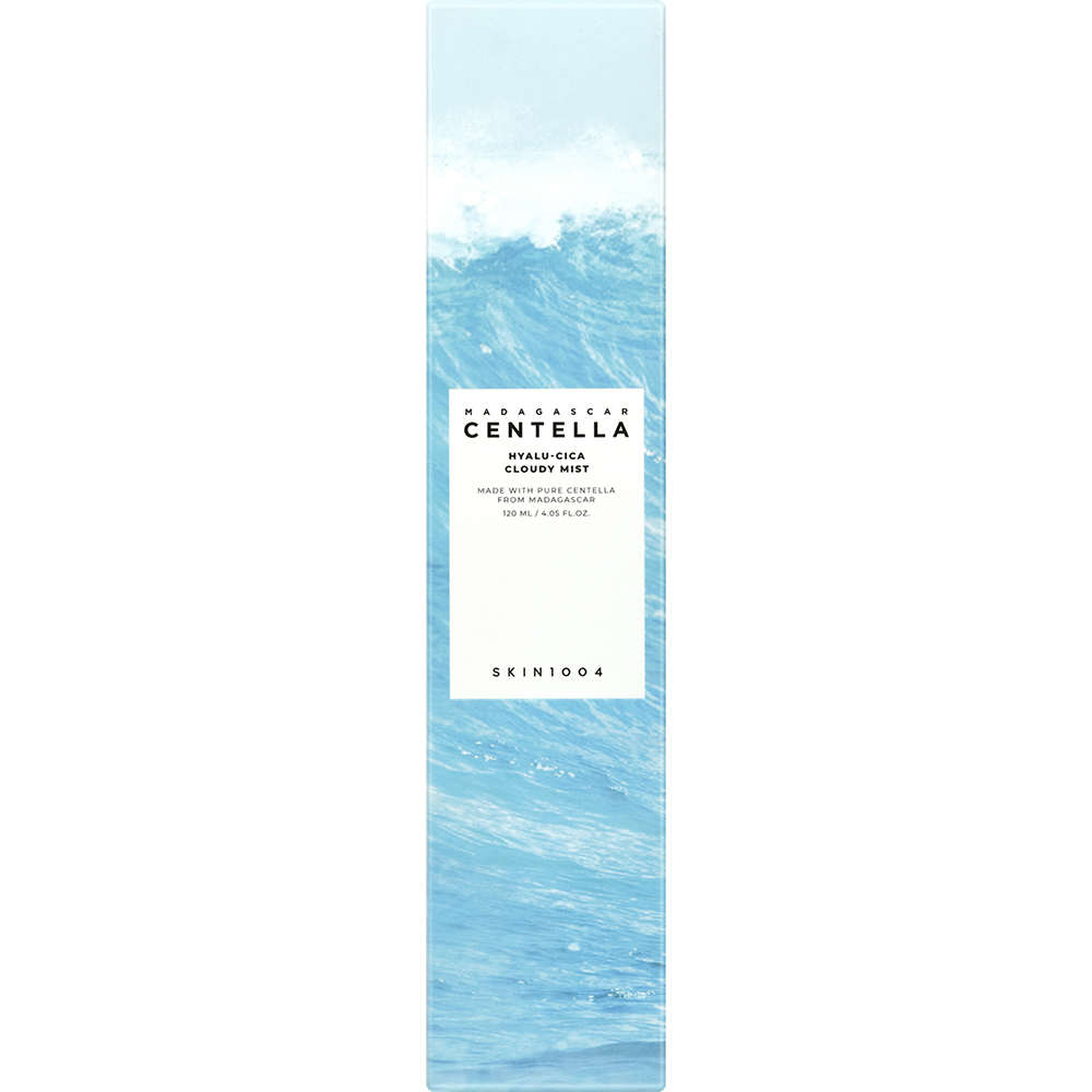 SKIN1004 Madagascar Centella Hyalu-Cica Cloudy - mist facial formulat cu acid hialuronic si extract de Centella Asiatica, care contribuie la hidratarea pielii si la calmarea pielii sensibile si la metinerea echilibrului pielii - 120 ml