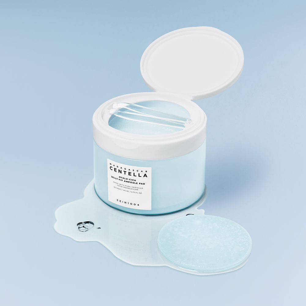 Madagascar Centella Hyalu-Cica Jelly-Fit Ampoule Pad Toner de fata dischete 60 buc