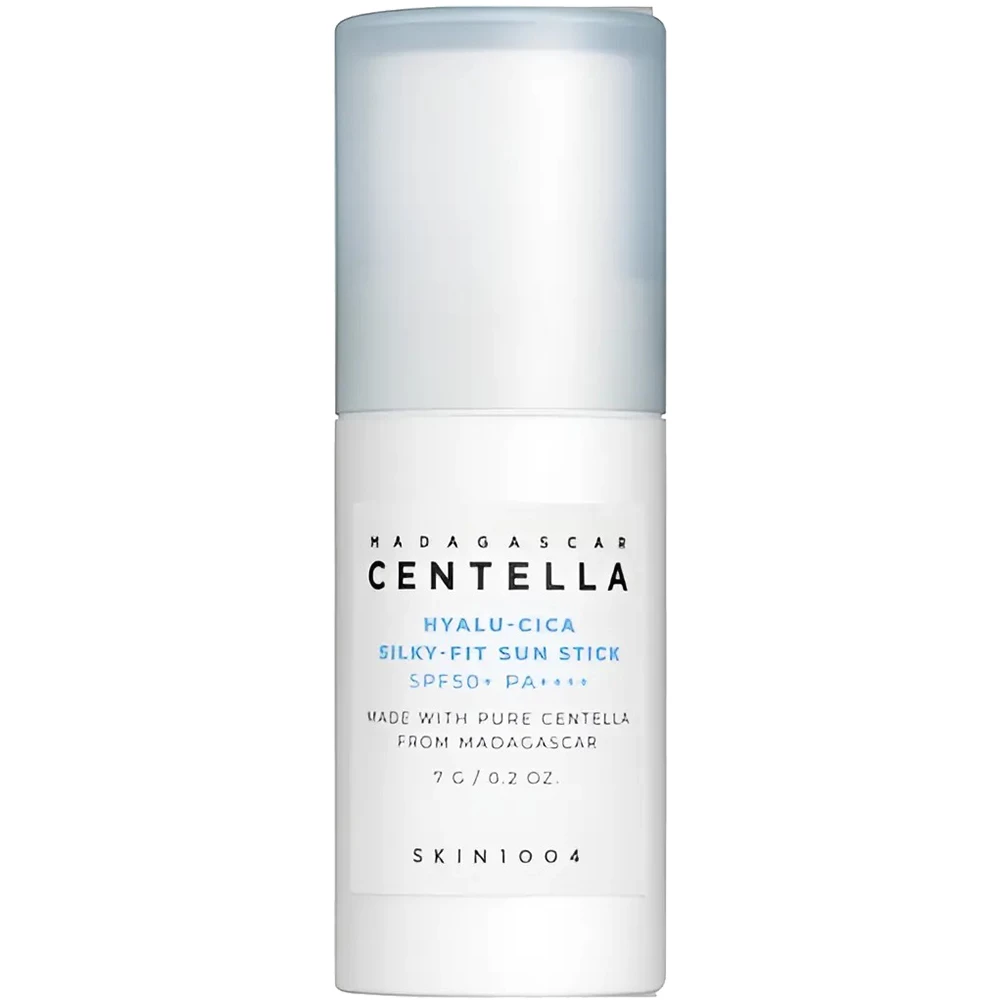 SKIN1004 Madagascar Centella Hyalu-Cica Silky-fit Stick pentru Față SPF50+ PA++++ Mini, 7 g | Protecție Solară și Hidratare