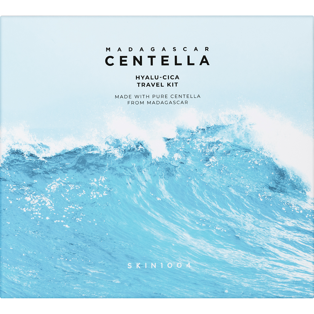 SKIN1004 Madagascar Centella Hyalu-Cica Travel Kit - Set formulat cu Centella Asiatica si acid hialuronic, care contribuie la hidratarea pielii si la metinerea barierei naturale a pielii