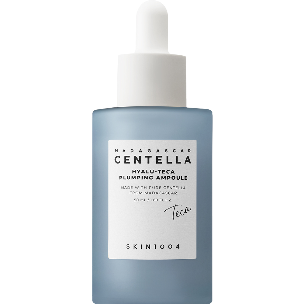 SKIN1004 Madagascar Centella Hyalu-Teca Plumping Ampoule, 50 ml - Ser de fata formulat cu hialuronat de sodiu si Centella Asiatica, care contribuie la hidratarea pielii si la metinerea confortului pielii