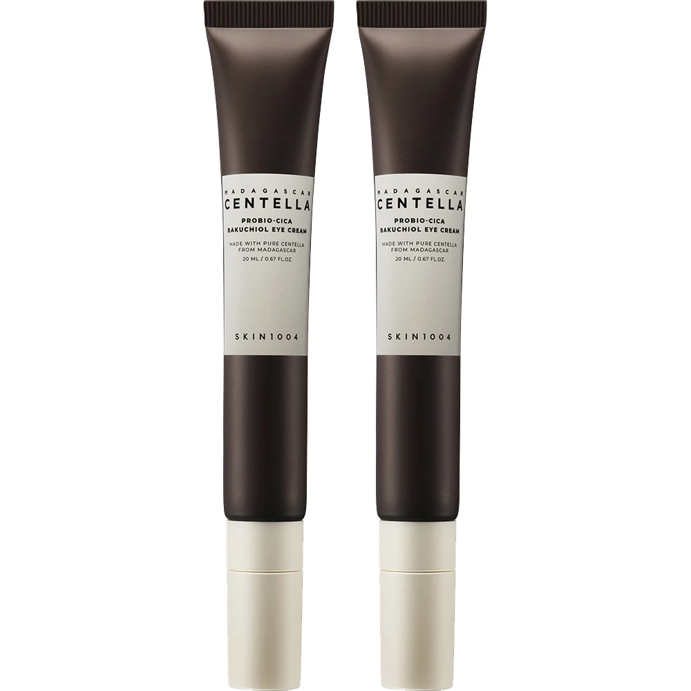 SKIN1004 Madagascar Centella Probio-Cica Bakuchiol Eye Cream Twin Pack Set | Crema de Ochi cu Bakuchiol și Centella Asiatica, 2 x 20 ml