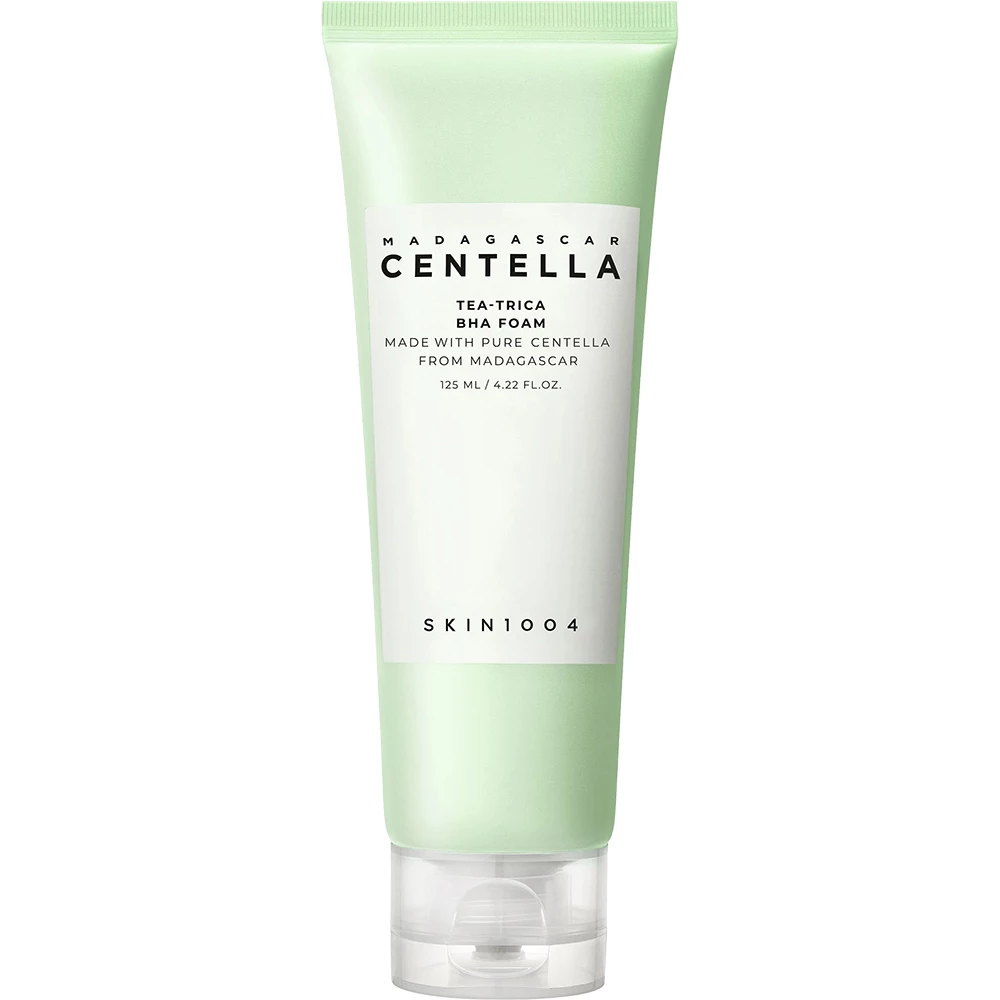 SKIN1004 Madagascar Centella Tea-Trica BHA Foam – Spumă de Curățare pentru Ten Acneic, 125 ml | Curățare Profundă și Combaterea Imperfecțiunilor