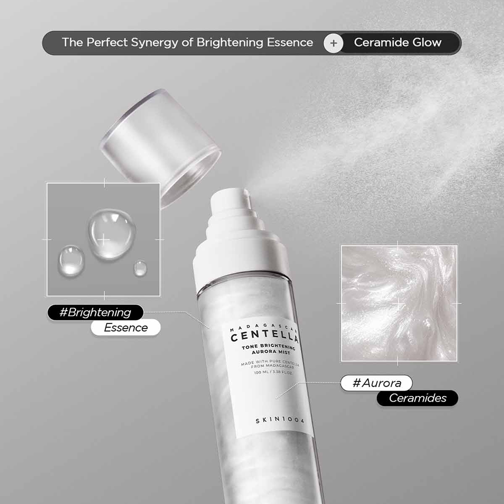 Madagascar Centella Tone Brightening Aurora Mist Toner de fata 100 ml
