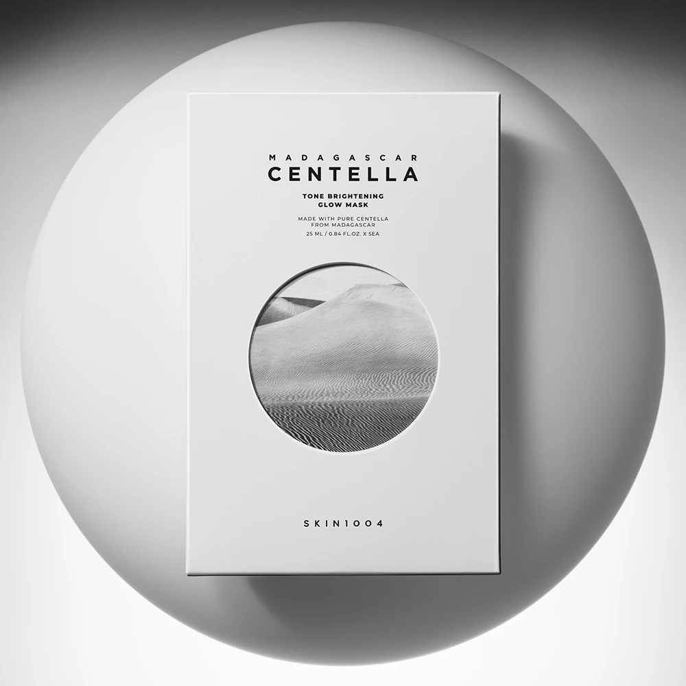 SKIN1004 Madagascar Centella Tone Brightening Glow Mask masca de fata - hidratare si luminozitate, 25ml x 5 buc