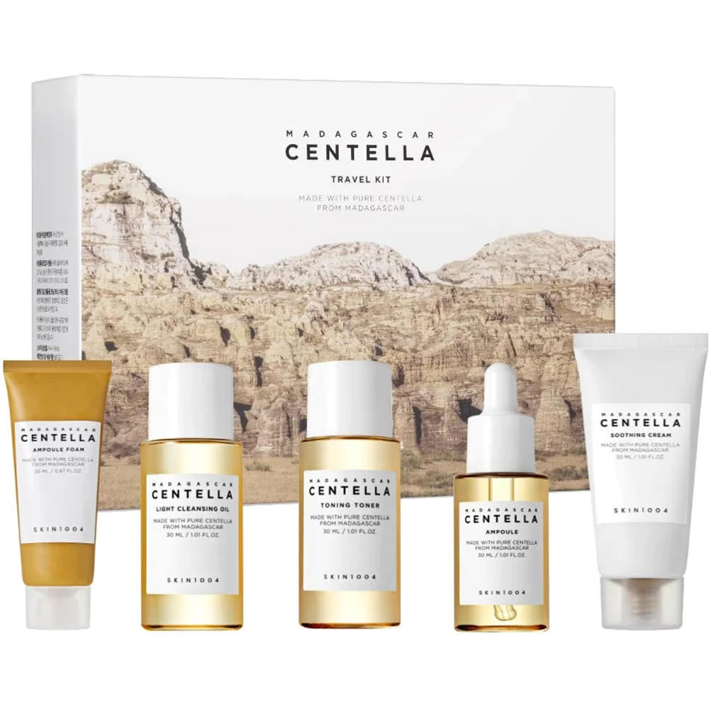 SKIN1004 Madagascar Centella Travel Kit – Set de Călătorie | 5 Produse Esențiale pentru Îngrijirea Pielii