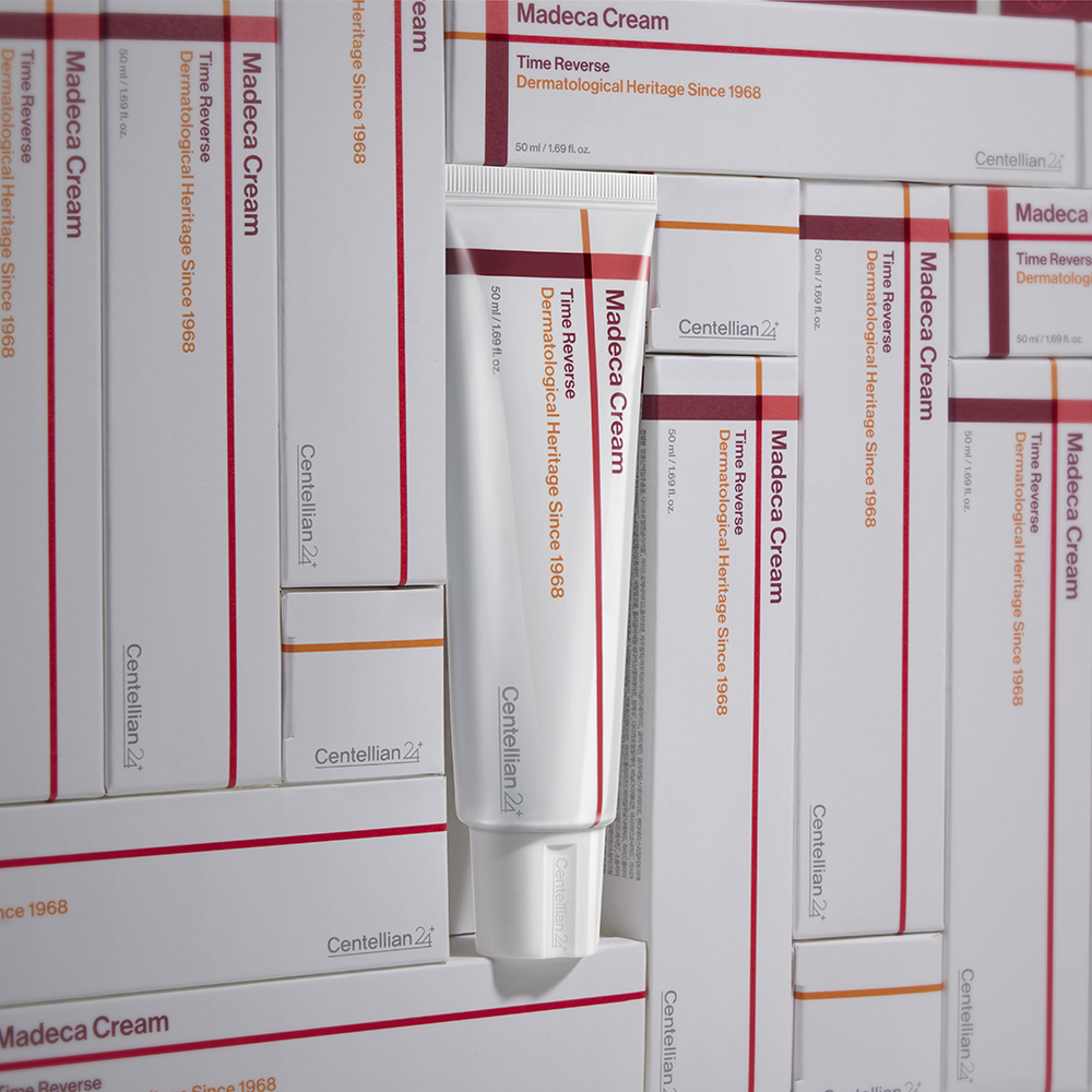 CENTELLIAN24 Madeca Cream Time Reverse, 50 ml - Crema de fata anti-aging regeneranta cu Active-TECA, retinol si niacinamida, pentru fermitate, netezire si uniformizarea tenului