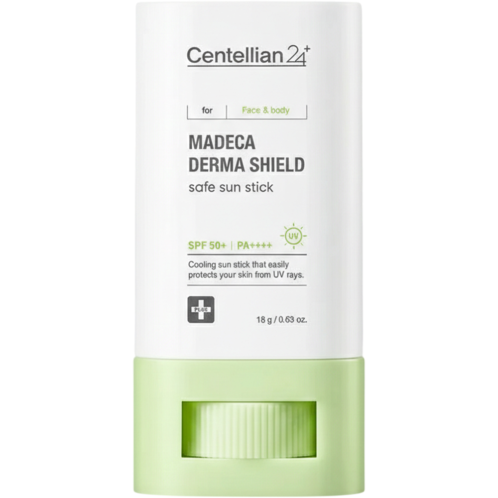 CENTELLIAN24 Madeca Derma Shield Safe Sun Stick stick pentru fata - protectie si calmare, 18 gr
