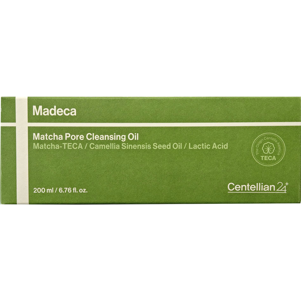CENTELLIAN24 Madeca Matcha Pore Cleansing Oil - ulei de curatare formulat cu TECA si matcha, care contribuie la dizolvarea machiajului, impuritatilor si excesului de sebum si la metinerea confortului pielii - 200 ml