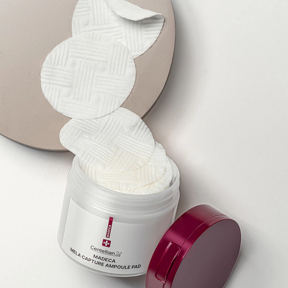 CENTELLIAN24 Madeca Mela Capture Ampoule Pad Ser de fata - luminozitate si hidratare, 60 buc