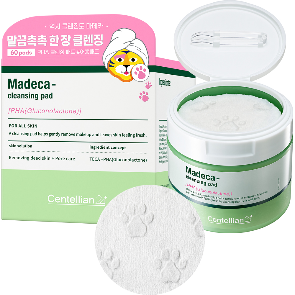 CENTELLIAN24 Madeca PHA Cleansing Pad dischete - hidratare si exfoliere, 60 buc