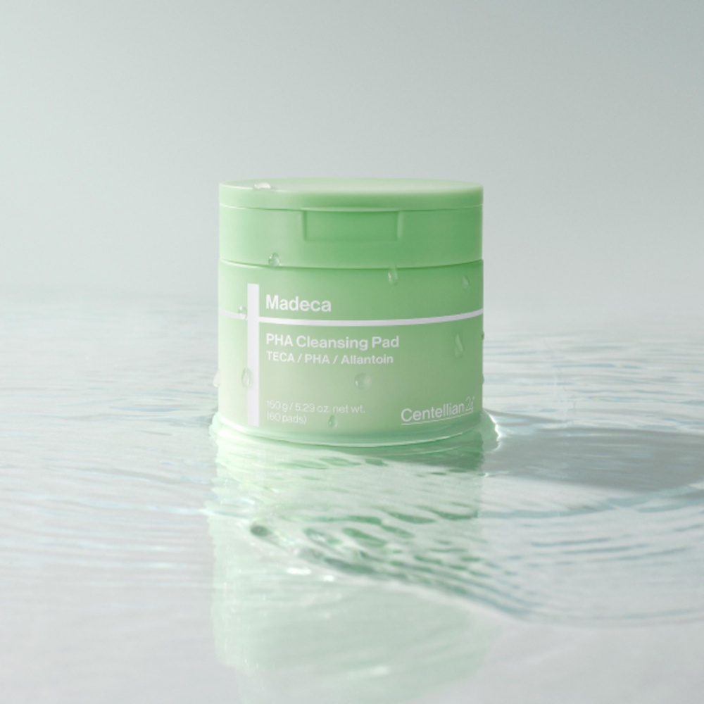CENTELLIAN24 Madeca PHA Cleansing Pad - dischete demachiante formulate cu Centella Asiatica (TECA) si PHA (Gluconolactona), care contribuie la indepartarea machiajului, impuritatilor si excesului de sebum si la metinerea aspectului proaspat si uniform al pielii - 60 buc