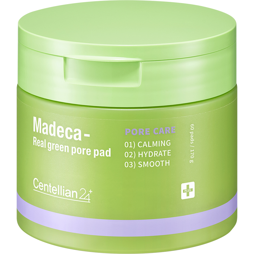 CENTELLIAN24 Madeca Real Green Pore Pad Toner de fata - calmare si hidratare, 60 buc