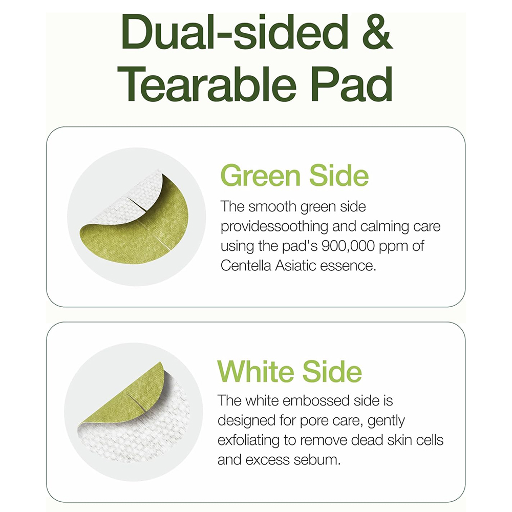 CENTELLIAN24 Madeca Real Green Pore Pad Toner de fata - calmare si hidratare, 60 buc