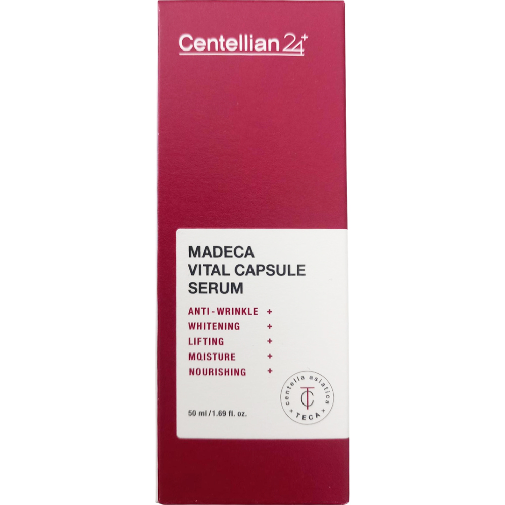 CENTELLIAN24 Madeca Vital Capsule Serum - ser de fata formulat cu Centella Asiatica (TECA) si niacinamide, care contribuie la calmarea pielii si la uniformizarea tonului tenului - 50 ml