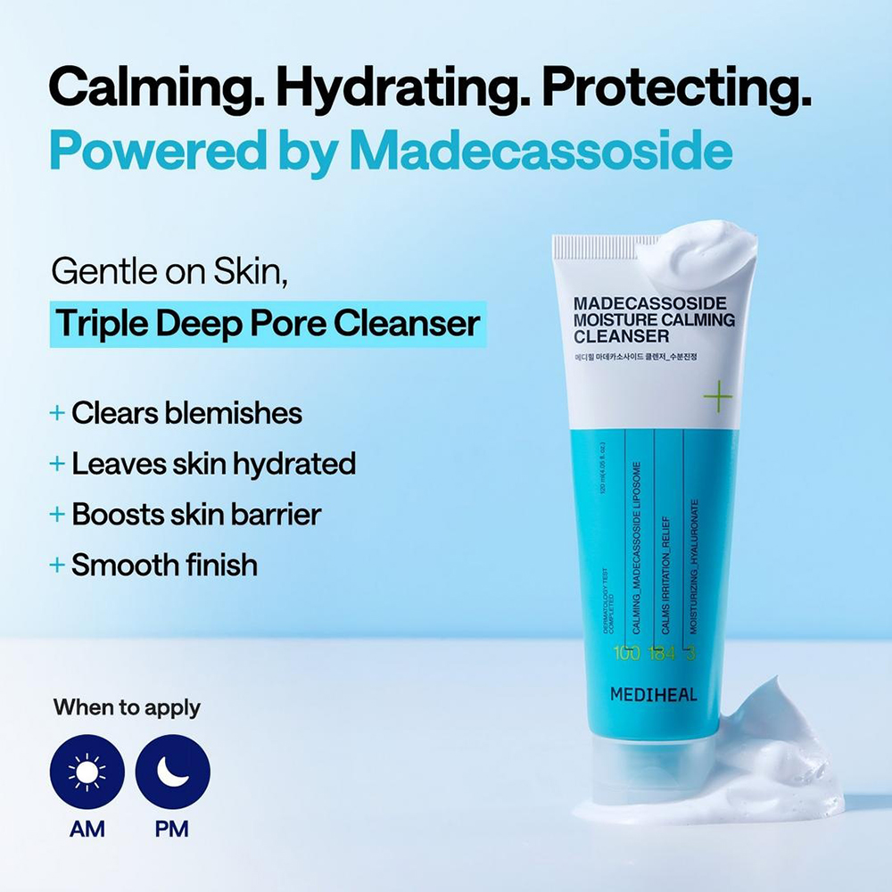 Madecassoside Cleanser Moisture Calming Spuma de curatare 120 ml