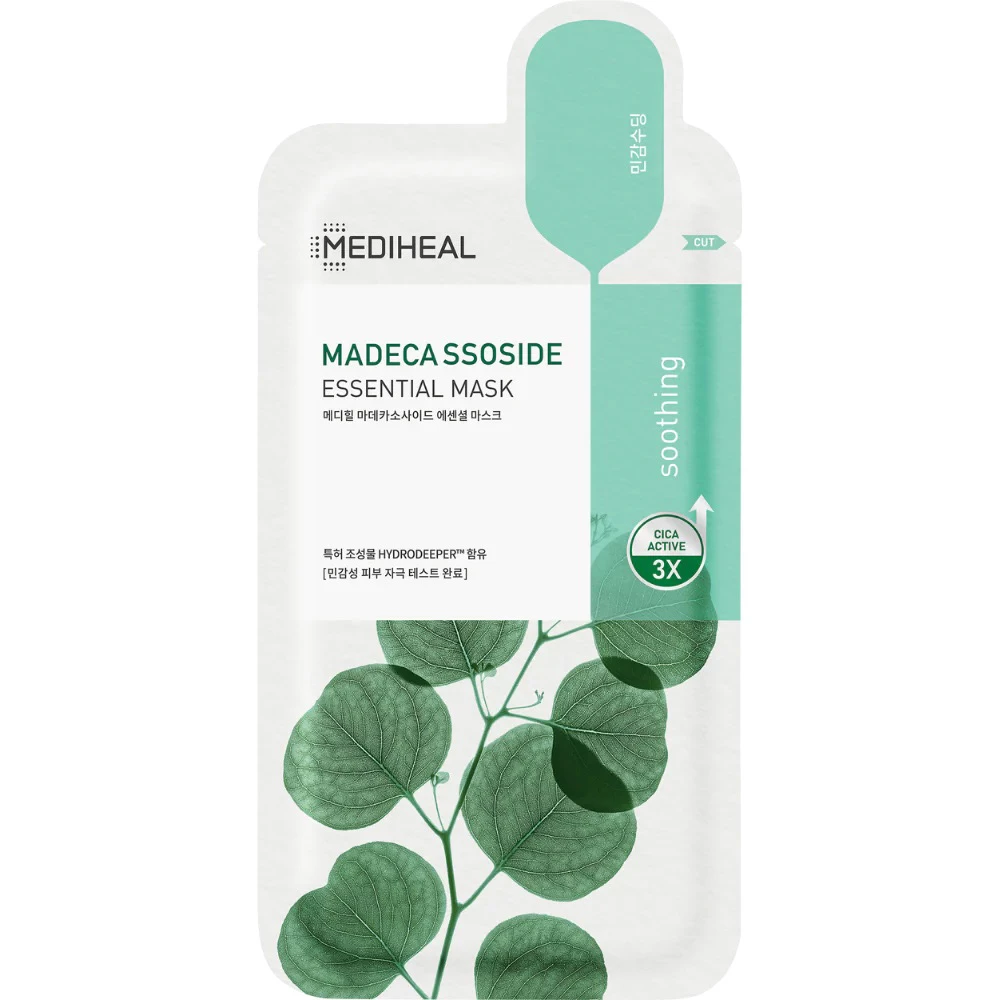 MEDIHEAL Madecassoside Essential Masca de fata calmanta - Calmanta si hidratare intensiva pentru piele sensibila, 24 ml