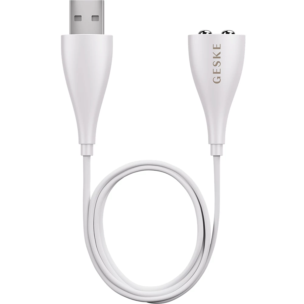Magnetic USB Cable - Cablu de incarcare magnetic Alb compatibil cu dispozitivele GESKE