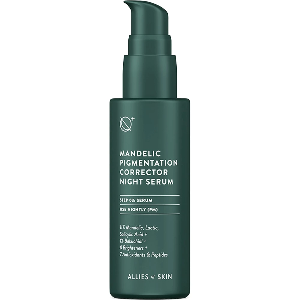 ALLIES OF SKIN Mandelic Collection Ser Corector pentru Fata Noapte - Luminozitate si Corectarea Petelor, 30 ml