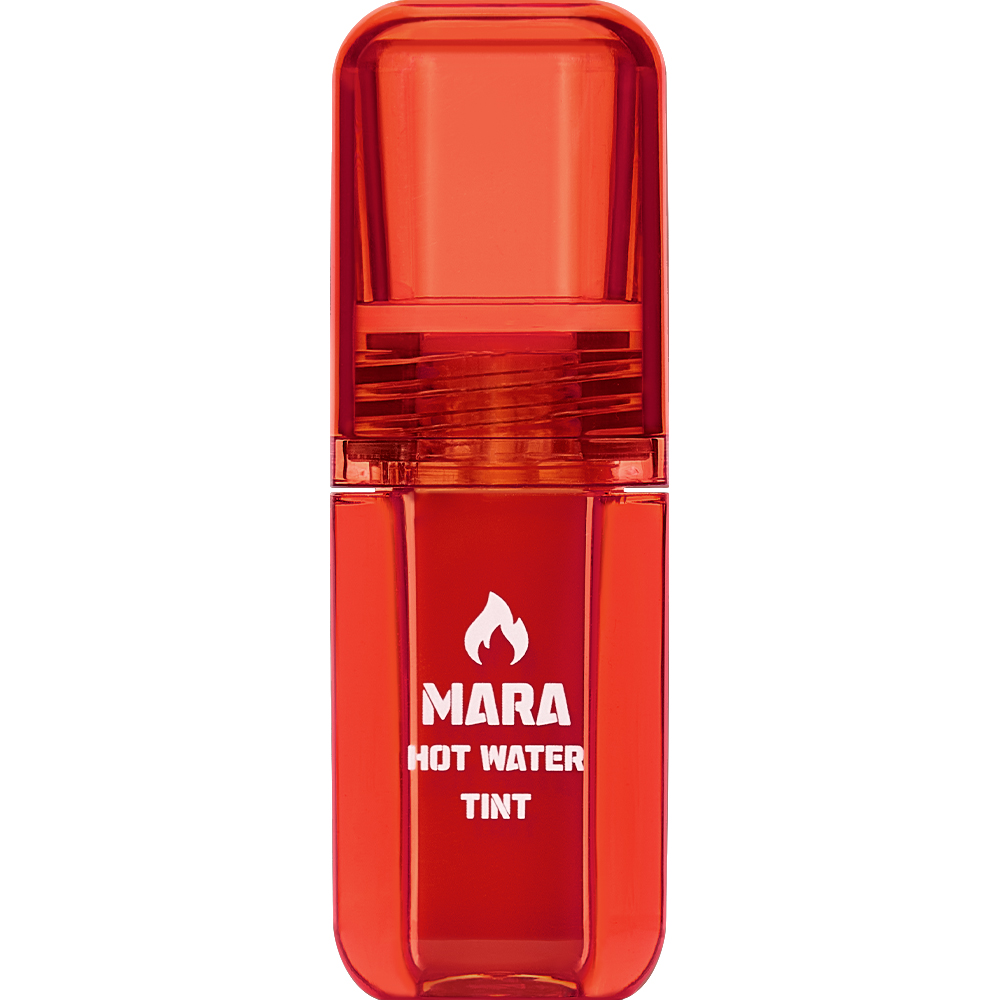 BLACK ROUGE Mara Hot Water Tint - nuantator pentru buze lichid, creat pentru a oferi buzelor o culoare intensa si de lunga durata, cu efect de plumping si racorire, rezistent la transfer - 4.5 gr - LV01 Spicy Mara