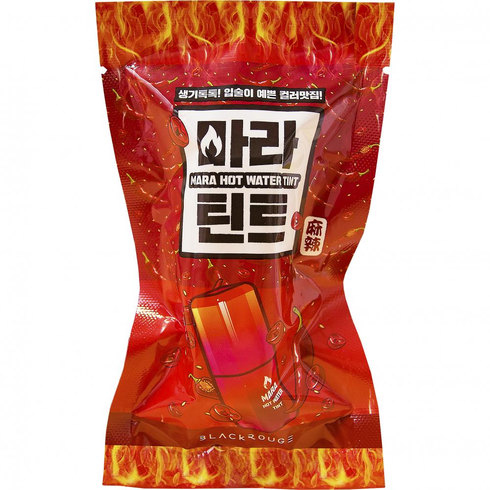 BLACK ROUGE Mara Hot Water Tint - nuantator pentru buze lichid, creat pentru a oferi buzelor o culoare intensa si de lunga durata, cu efect de plumping si racorire, rezistent la transfer - 4.5 gr - LV01 Spicy Mara