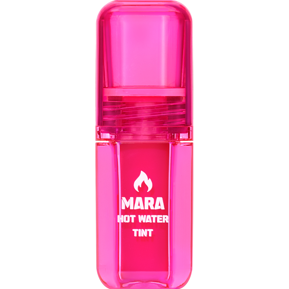 BLACK ROUGE Mara Hot Water Tint - nuantator pentru buze lichid, cu fixare rapida in 30 de secunde, rezistent la transfer, cu culoare uniforma si efect de plumping si racorire - 4.5 gr - LV02 Piquant Mara